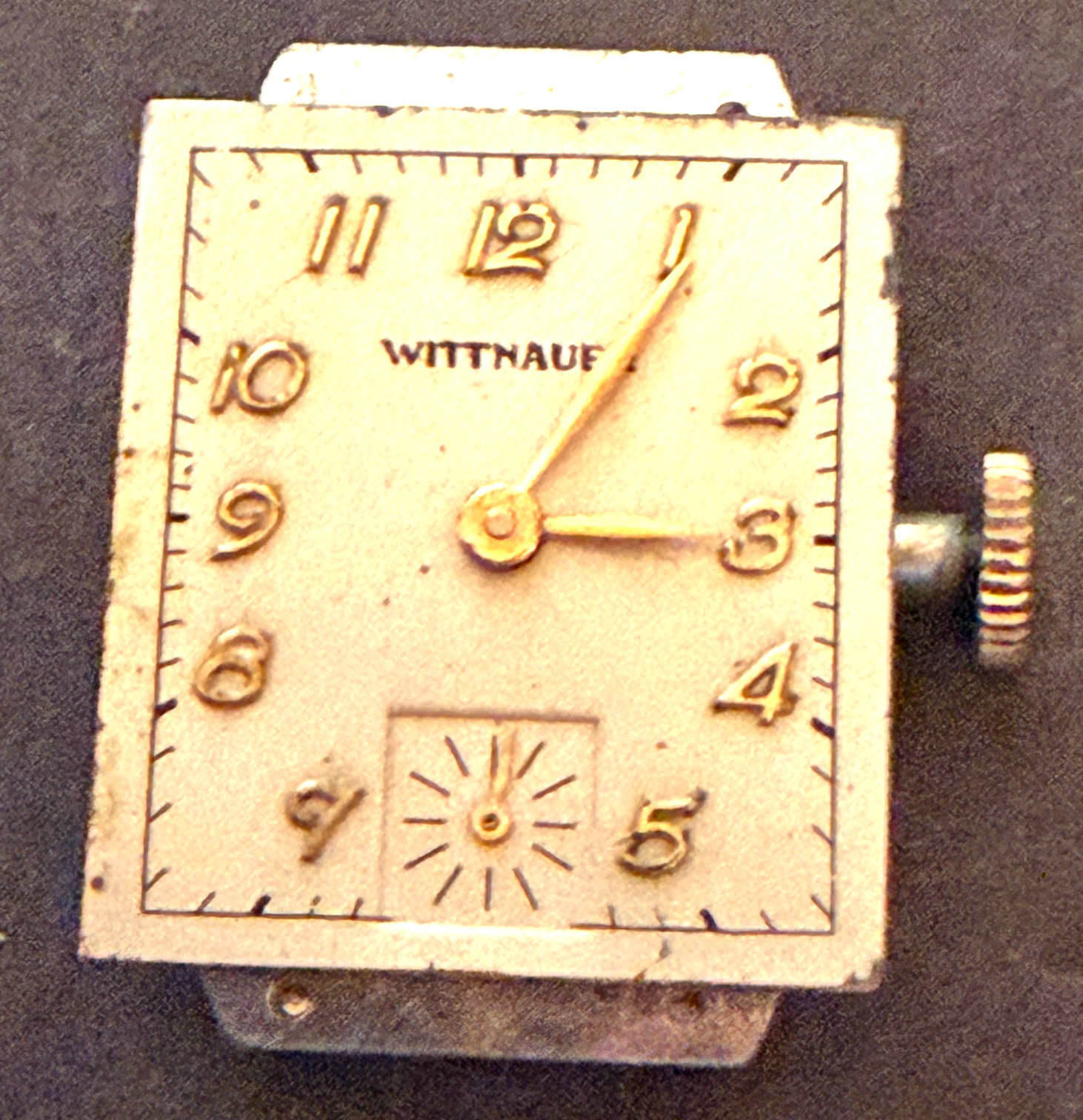 Vintage Wittnauer Cal 73 Revue Men’s Watch Movement Good Balance 17j Swiss