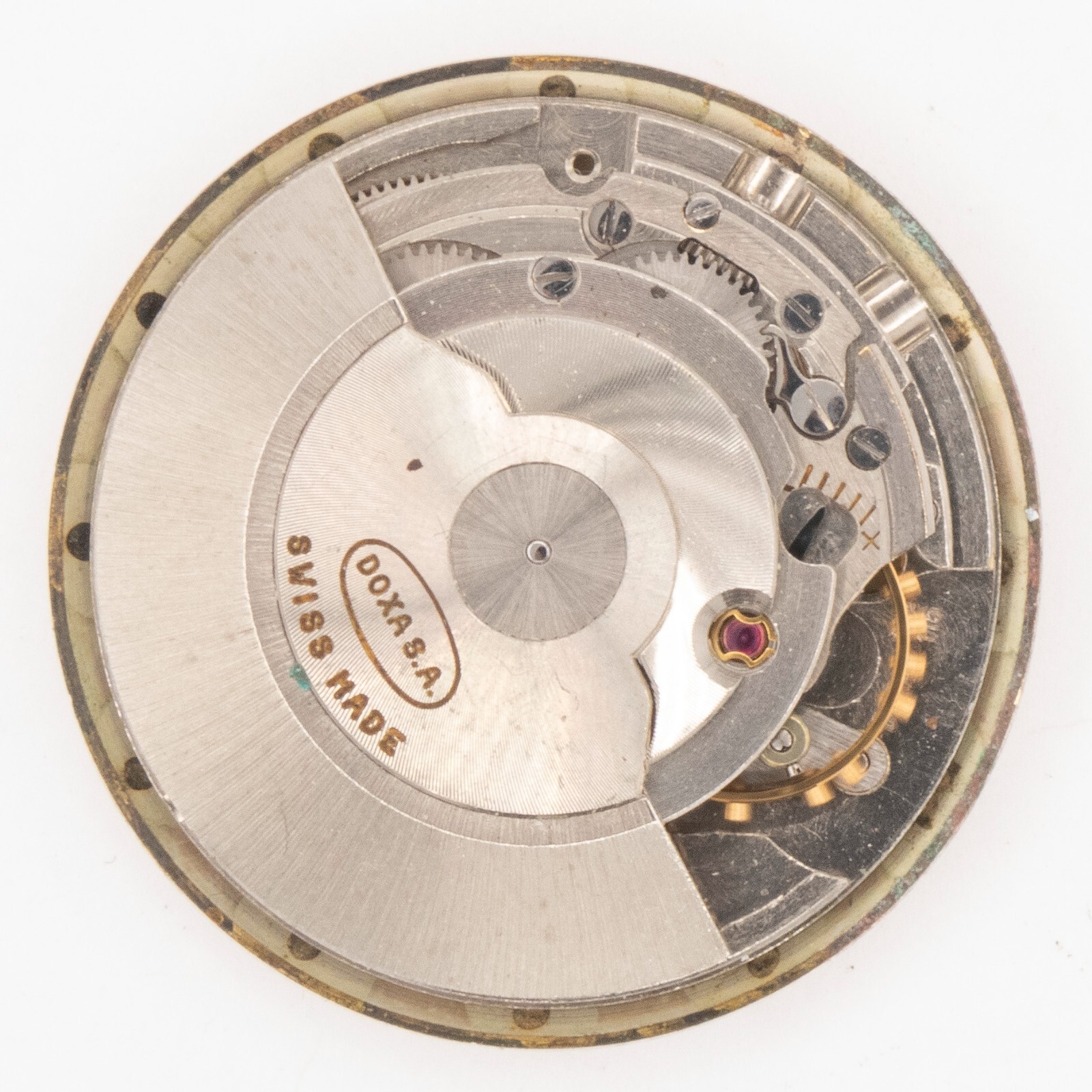 Vintage Doxa Caliber 115 21-Jewel Automatic Wristwatch Movement, Runs