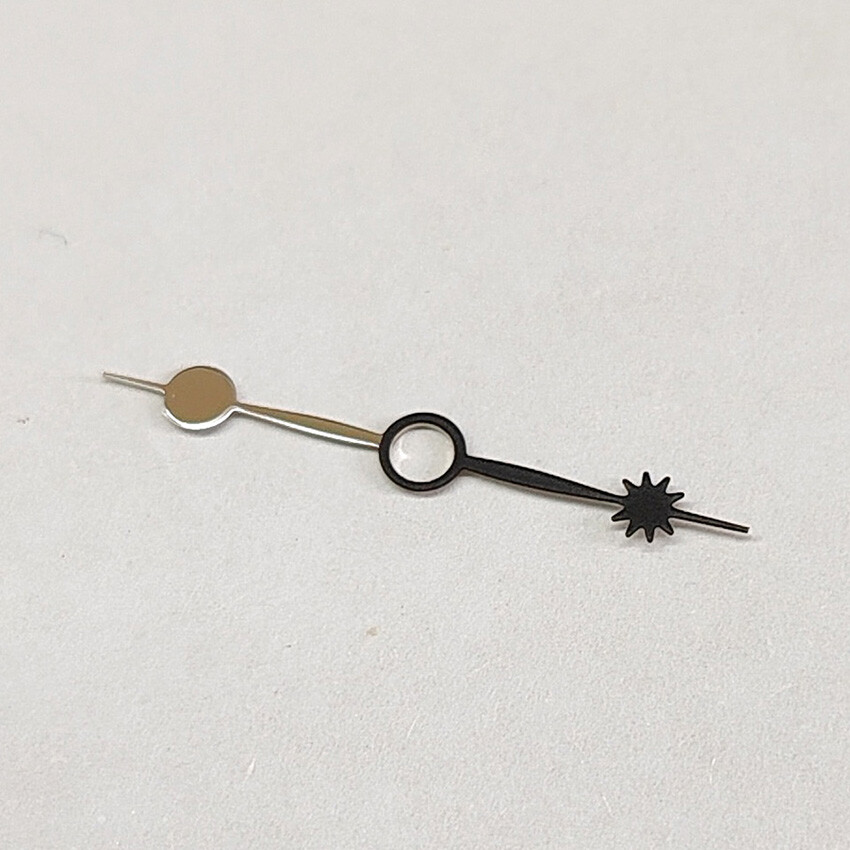 11.5mm Watch Hand Black with Silver GMT Hand Accessories for NH34/NH35 Movement