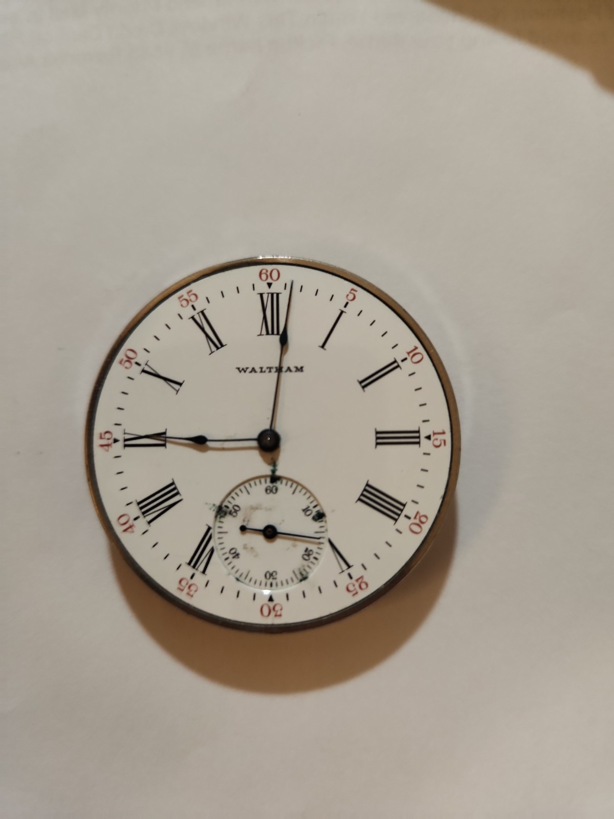 Waltham 17 Jewels 16S Royal Pocket Watch Movement