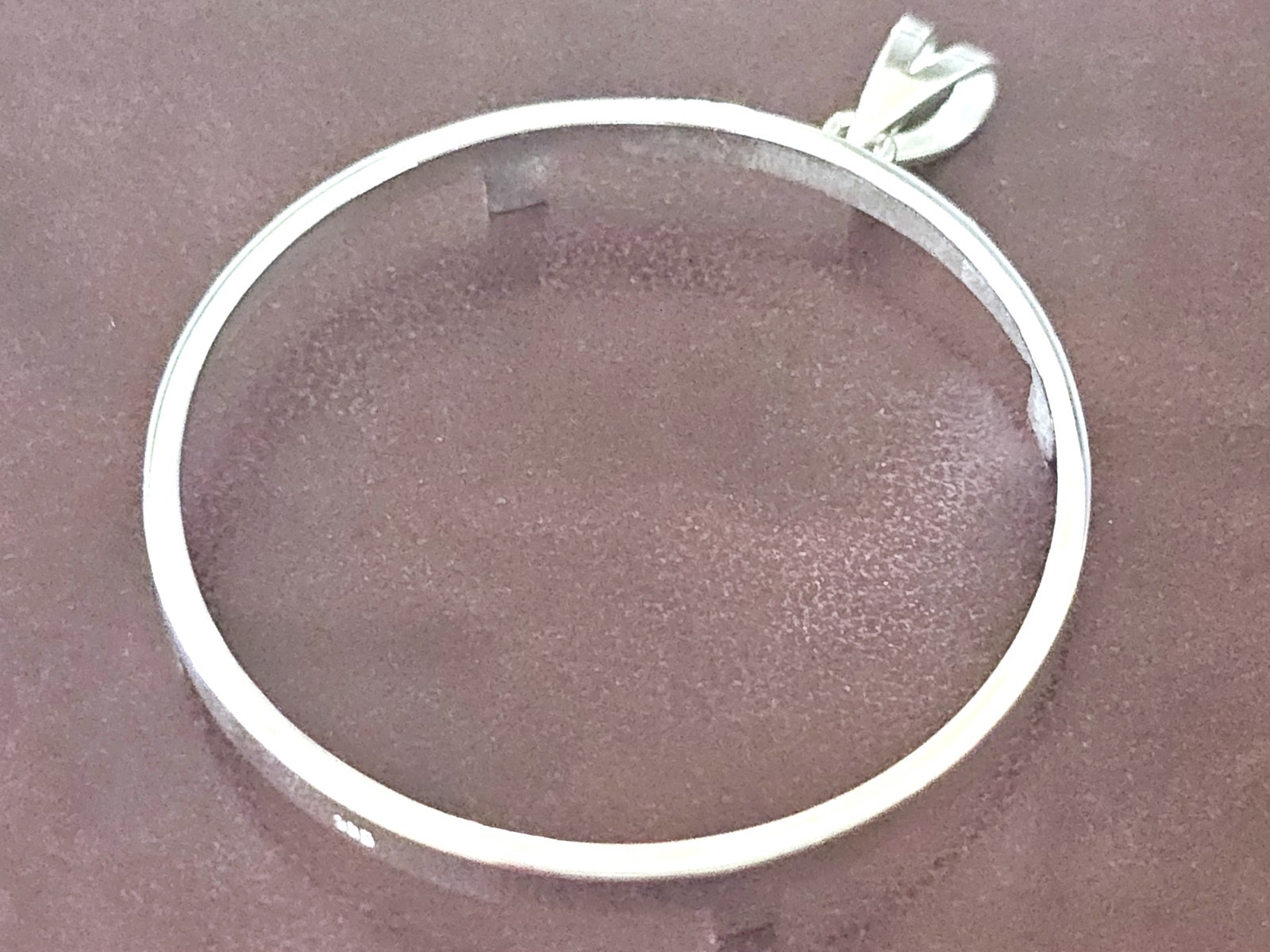 925 Sterling Silver Prong Back Simple Bezel for 39mm 1 oz Silver Rounds Casino