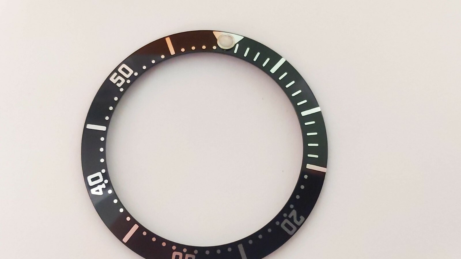 For Omega Bezel Insert 33mm diameter Mid-size Seamaster/Speedmaster Black/Silver