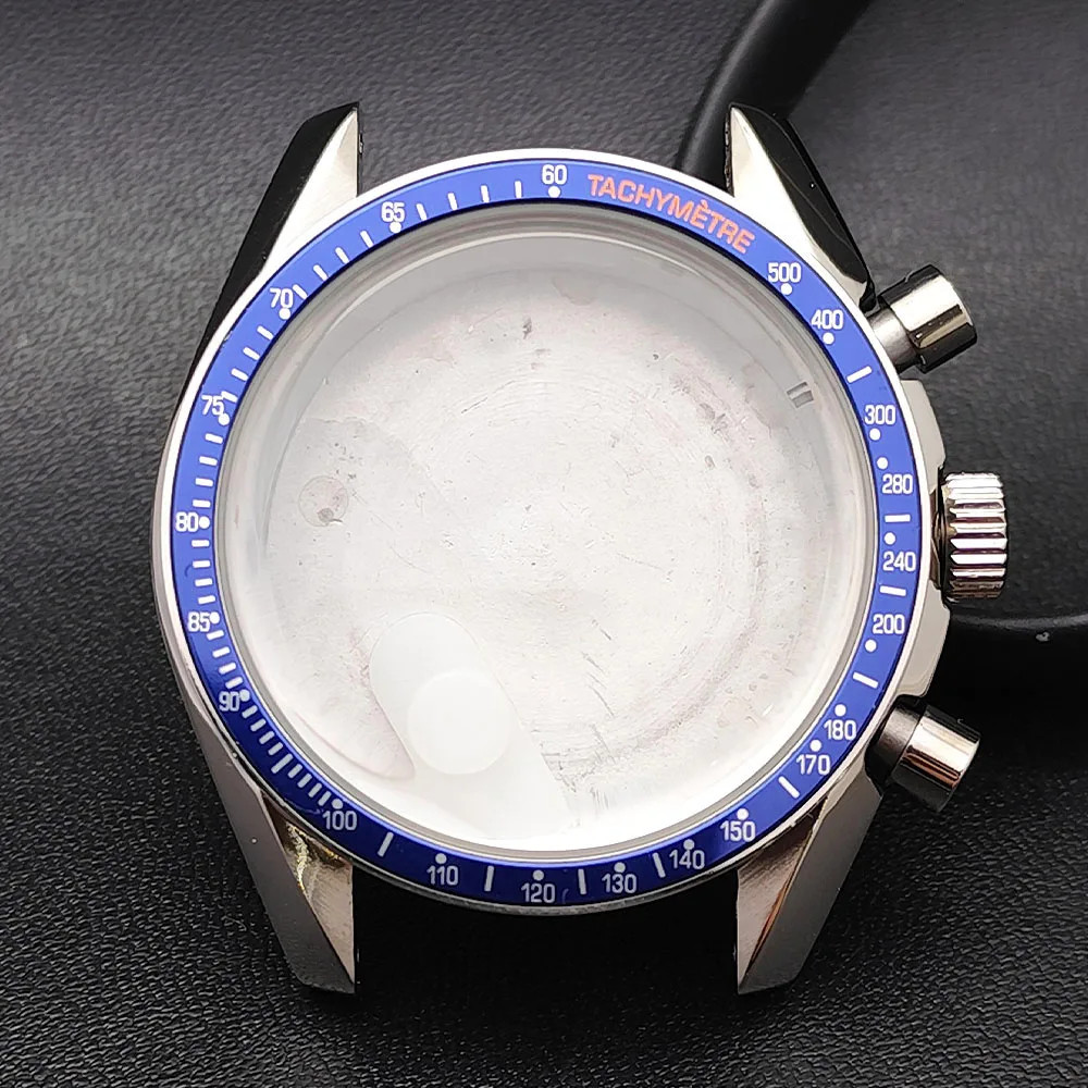 39.7Mm Men’S Watches Metal Case FIT VK63 Movement Watch Case Accessories Sapphir