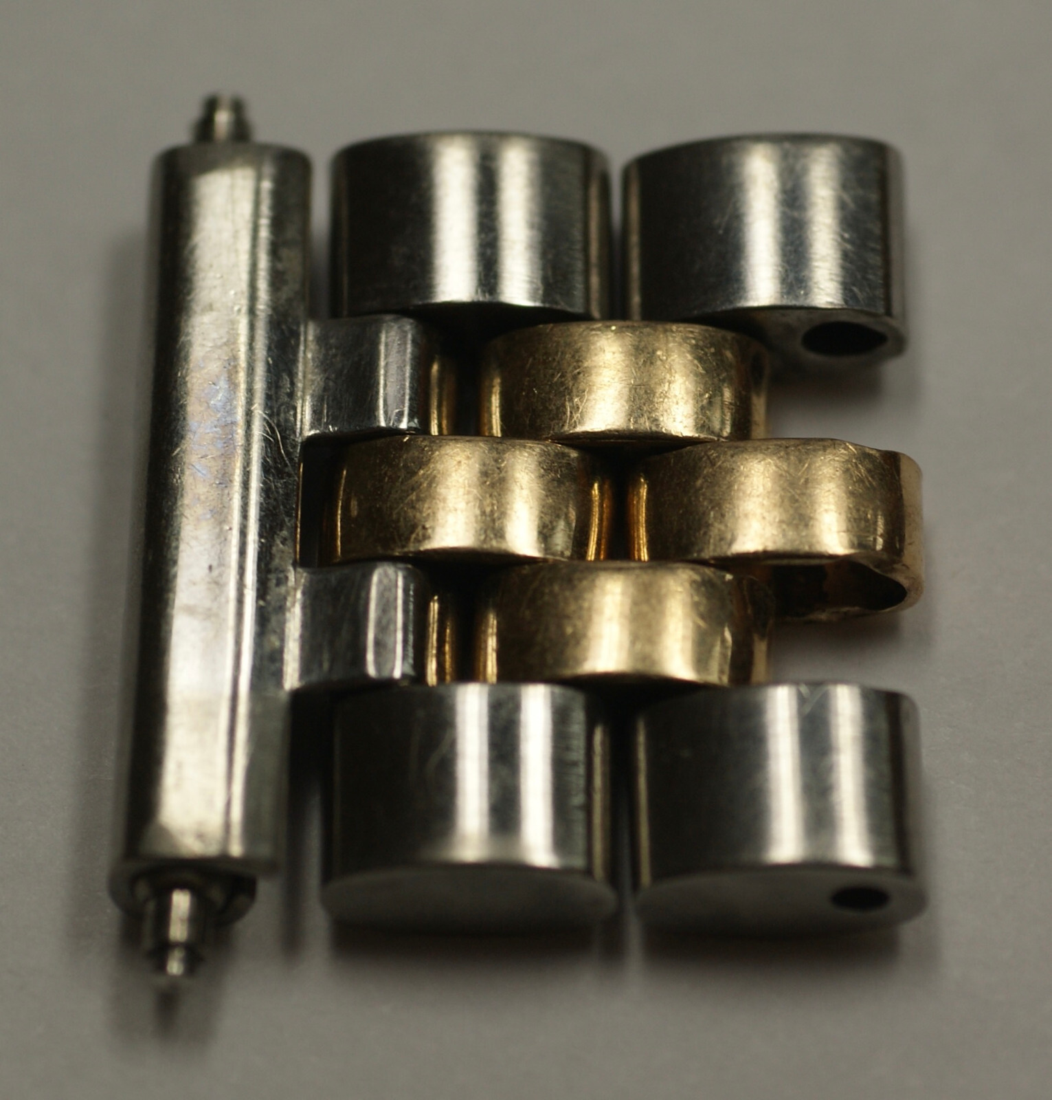GENUINE ROLEX 15.5mm 14K Gold Steel Jubilee 2 Links Men Datejust Clasp End Part