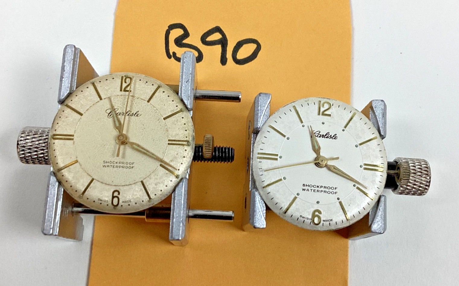 Lot Carlisle Henriline Watch Co Ebosa EB8020 Swiss Runs Spares Part Repair READ