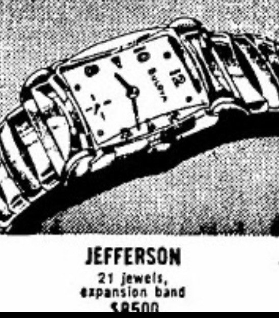 Rare NOS Vintage 1950s Bulova Jefferson High Wall Thick Glass Watch Crystal