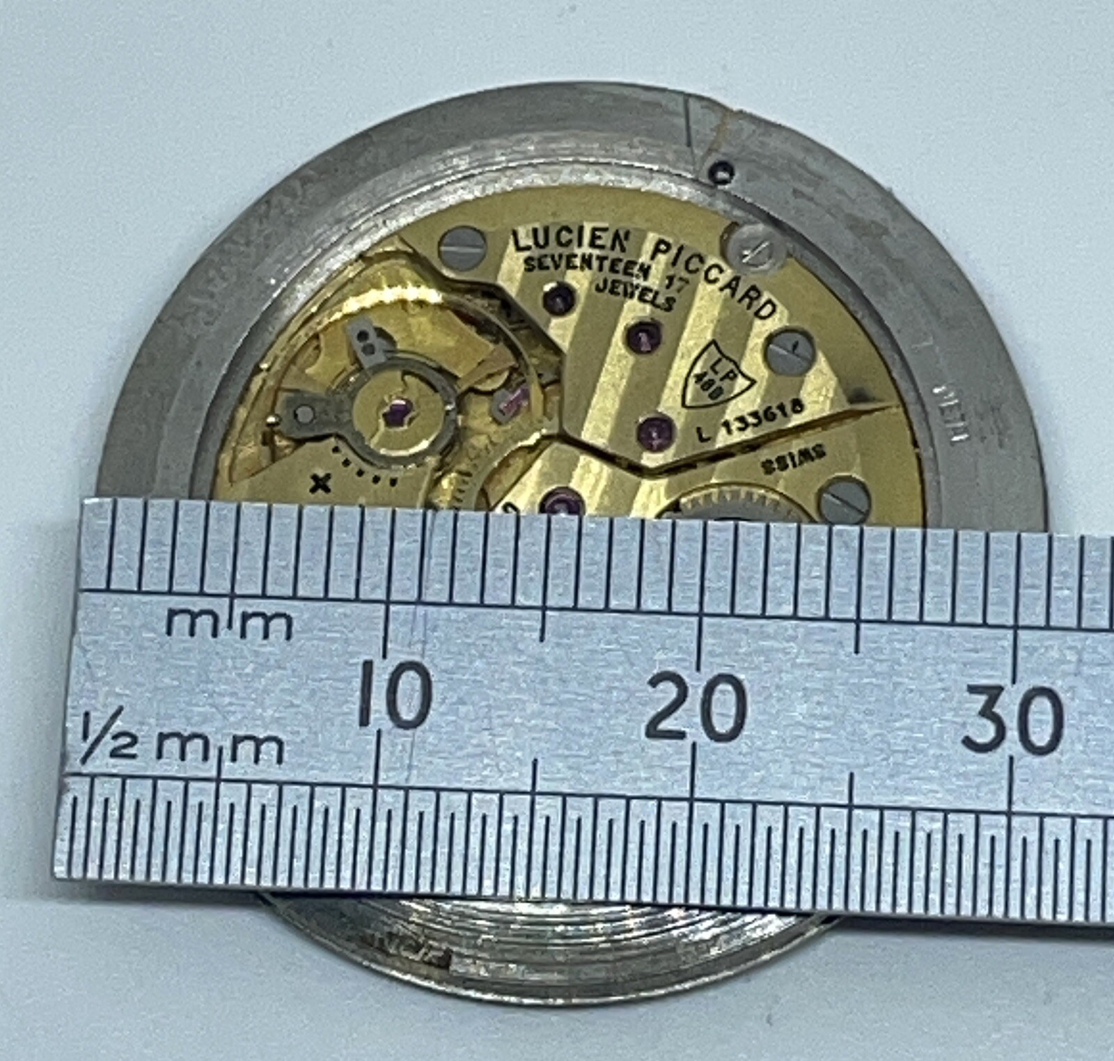 LUCIEN PICCARD LP 48B MOVEMENT 17 Jewels Swiss Does Not Run