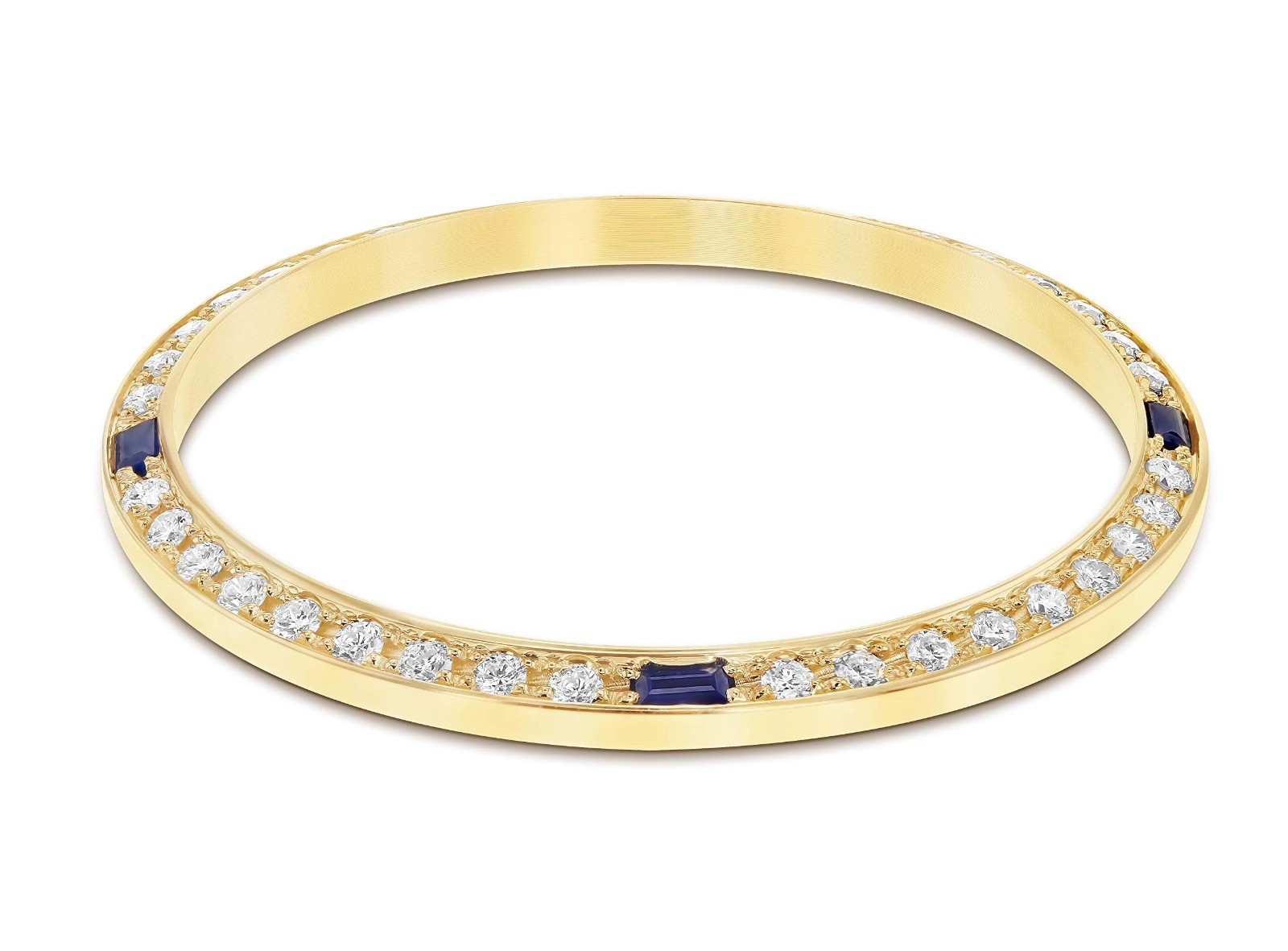 90ct Moissanite Bezel, Fits Rolex Date 15053, 15203, 15223, 15233