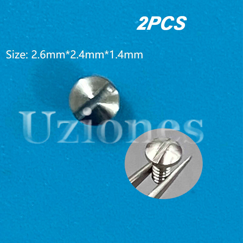 2PCS Stainless Case Band Bracelet Strap Screws For Ebel Watch 2.6mm*2.4mm*1.4mm