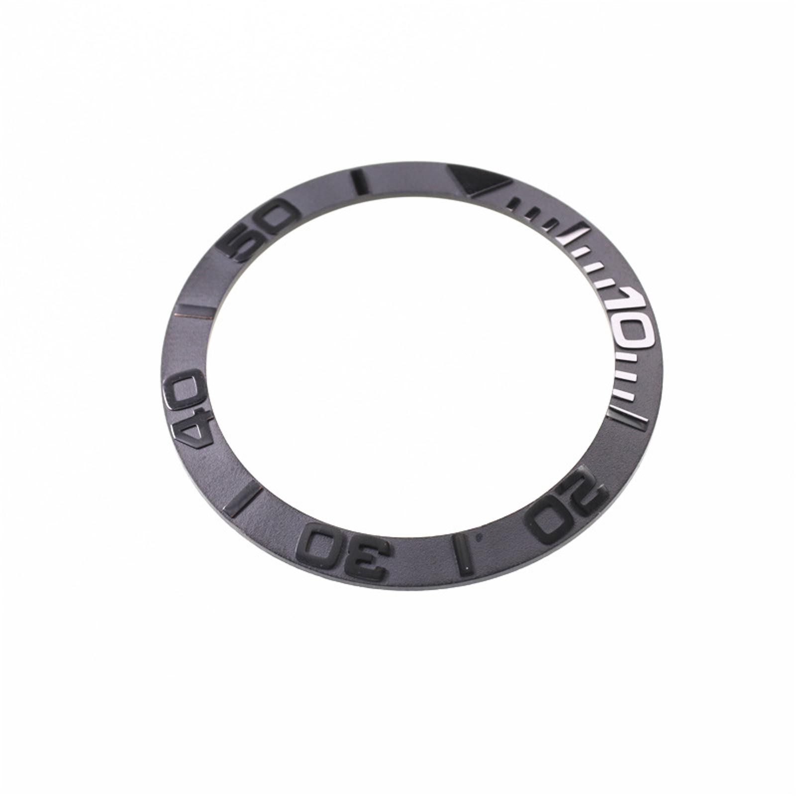38mm Ceramic Watch Bezel Black For Seiko Yacht-Master Diver SKX007 SKX009 SKX011