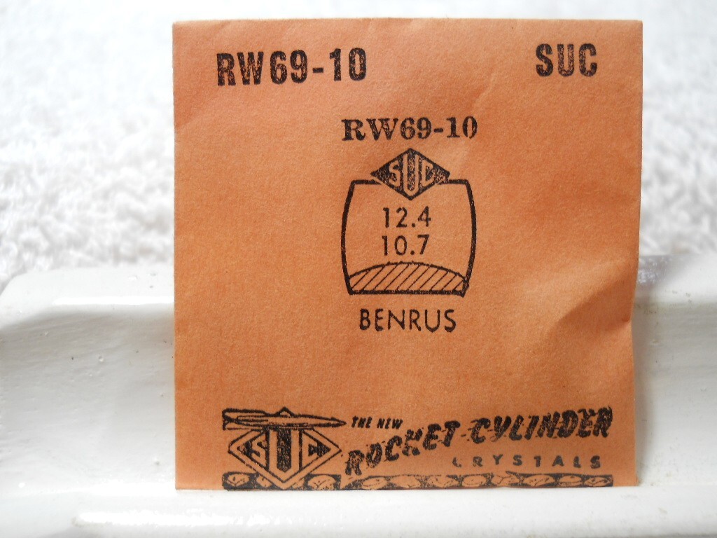 SUC RW69-10 Watch Crystal Fit Benrus Golden Halberd Halo – 14.3 x 12.0 mm Repair