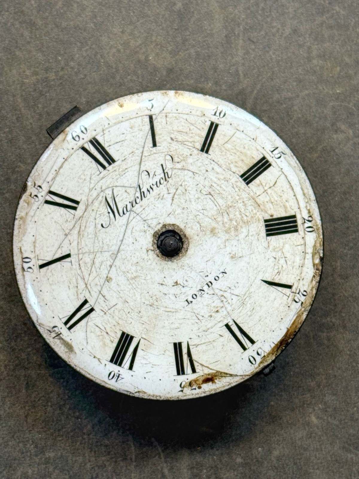 Antique Markwick London Verge Fusee Pocket Watch Movement & Dial Repair