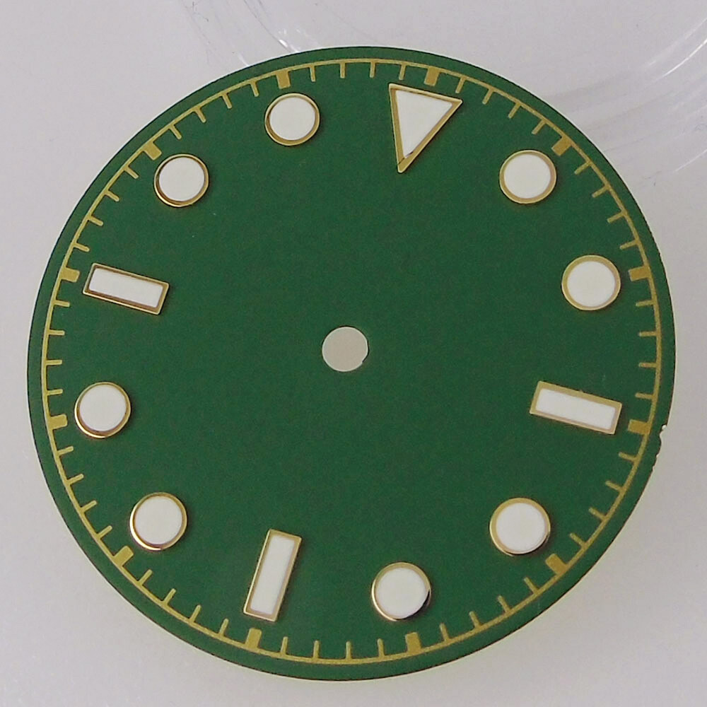 29mm Black White Green Blue Dial Fit Vintage Style NH35A NH36 2824 8215 movement