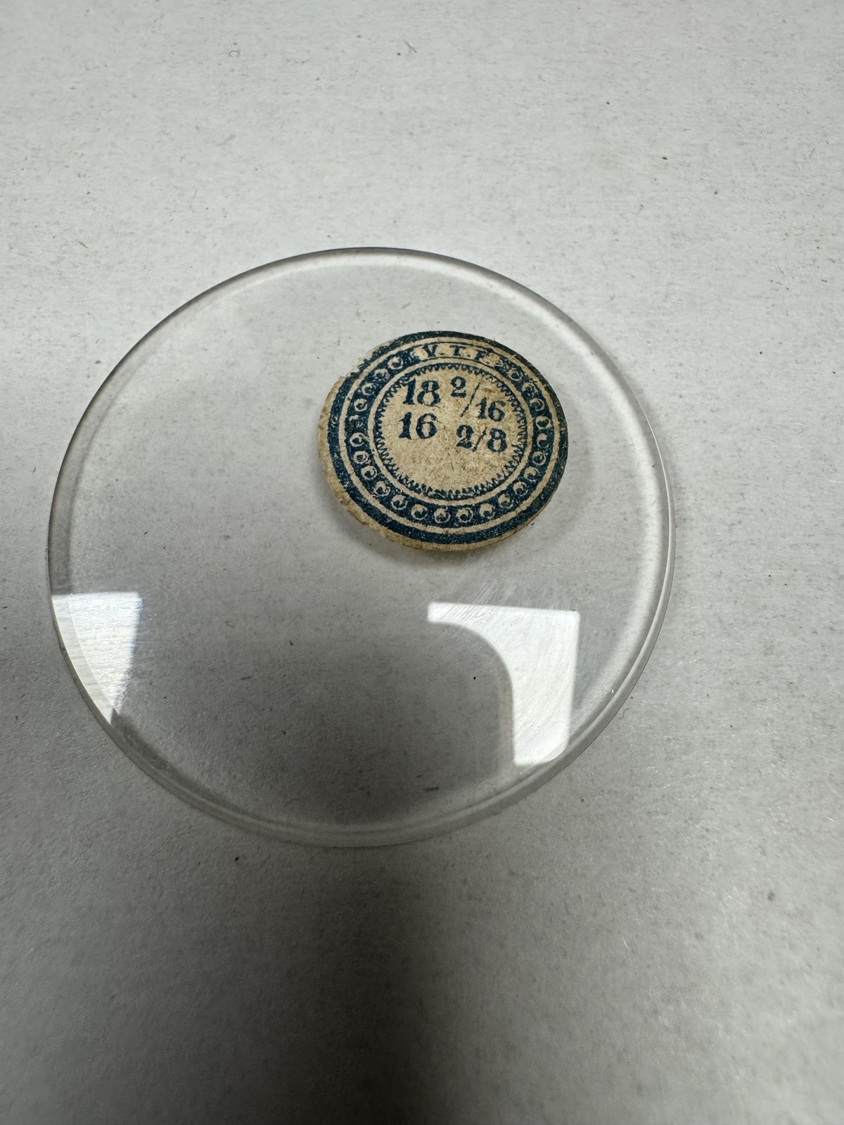 Vintage Unmarked Pocket Watch Mineral Crystal Domed 40.99mm 18 2/16 16 2/8 Clear