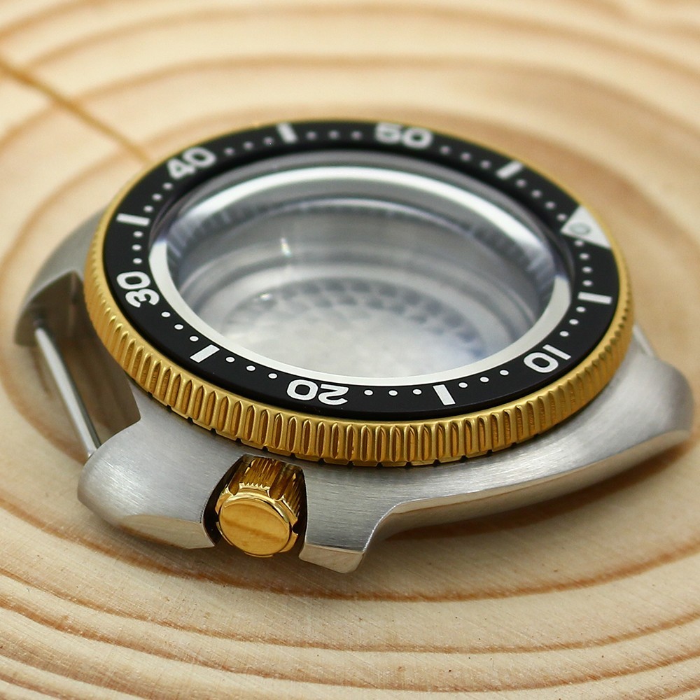 44mm Watch Case Modify turtle Mod 4.1 O’clock 316L Stainless For Seiko NH35 NH36
