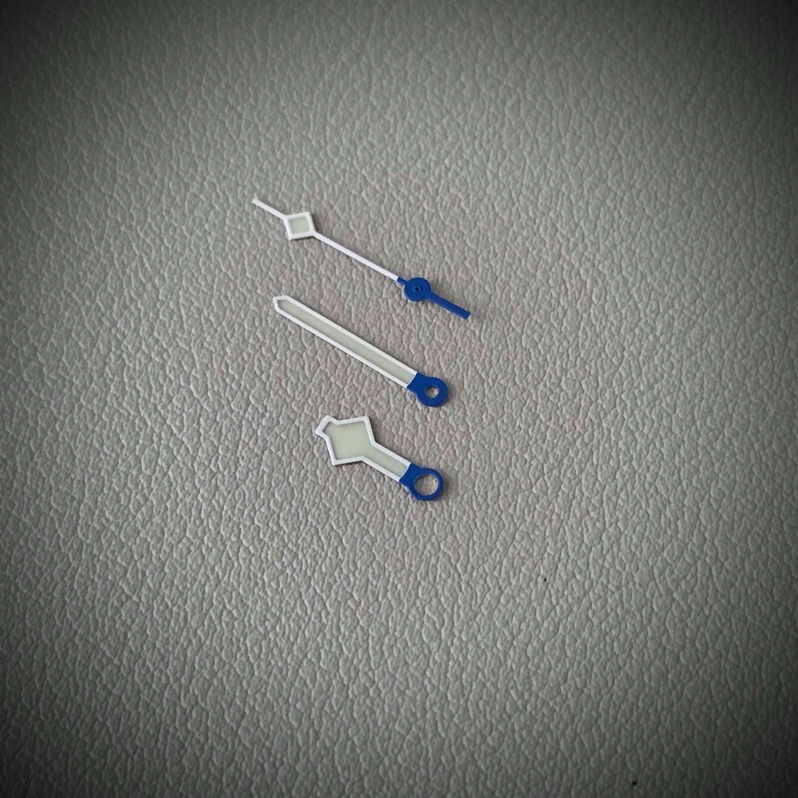 HANDS SET T STYLE BLUE CENTER C3 / SEIKO MOD SKX SKX007 NH35 NH36 NH34