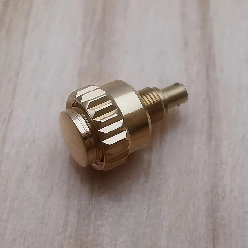 18K Solid Yellow Gold Pusher Button For Rolex Daytona 126508 116508 126518