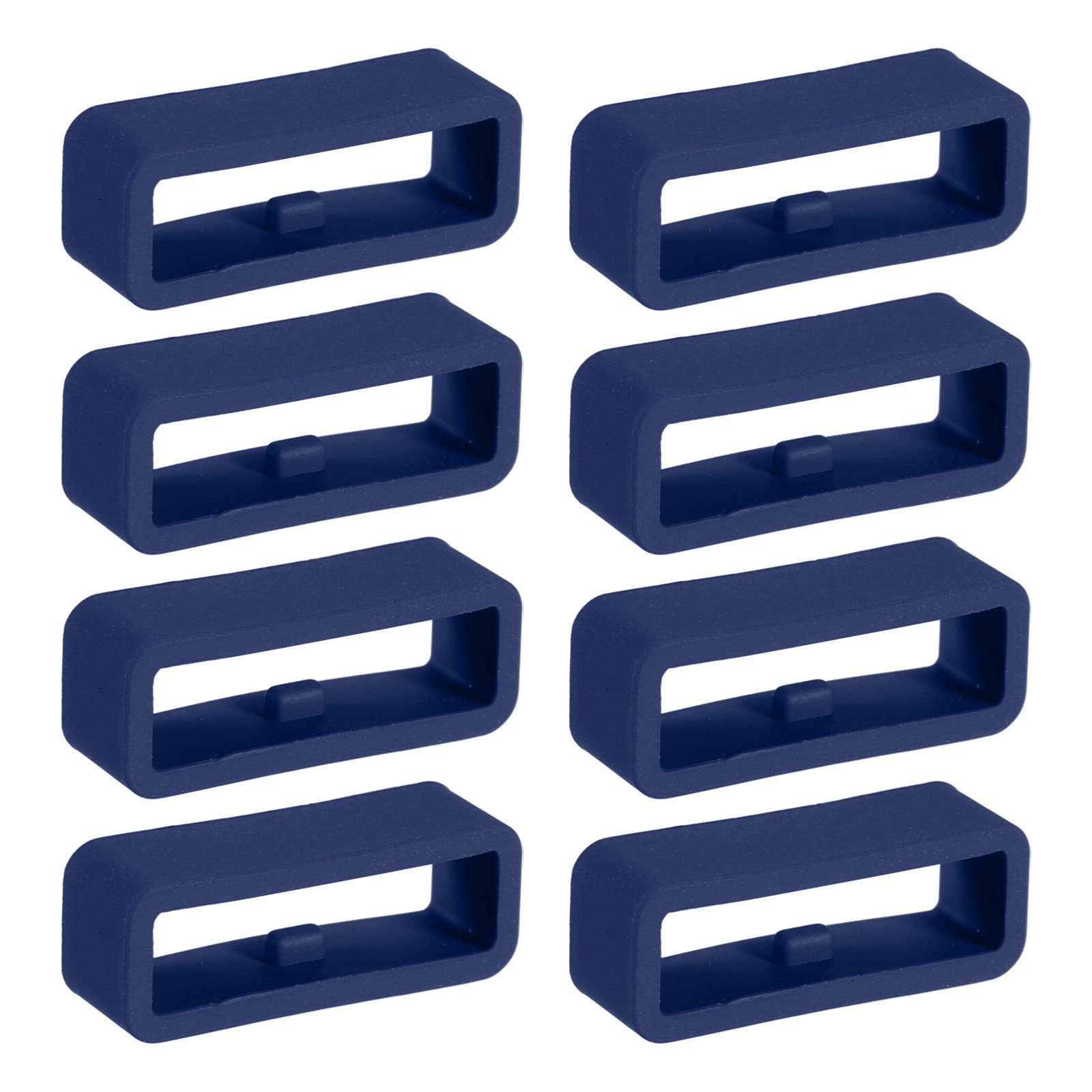 8 Pcs Watch Band Holder Loop, 20mm Universal Watch Replacement Band, Deep Blue