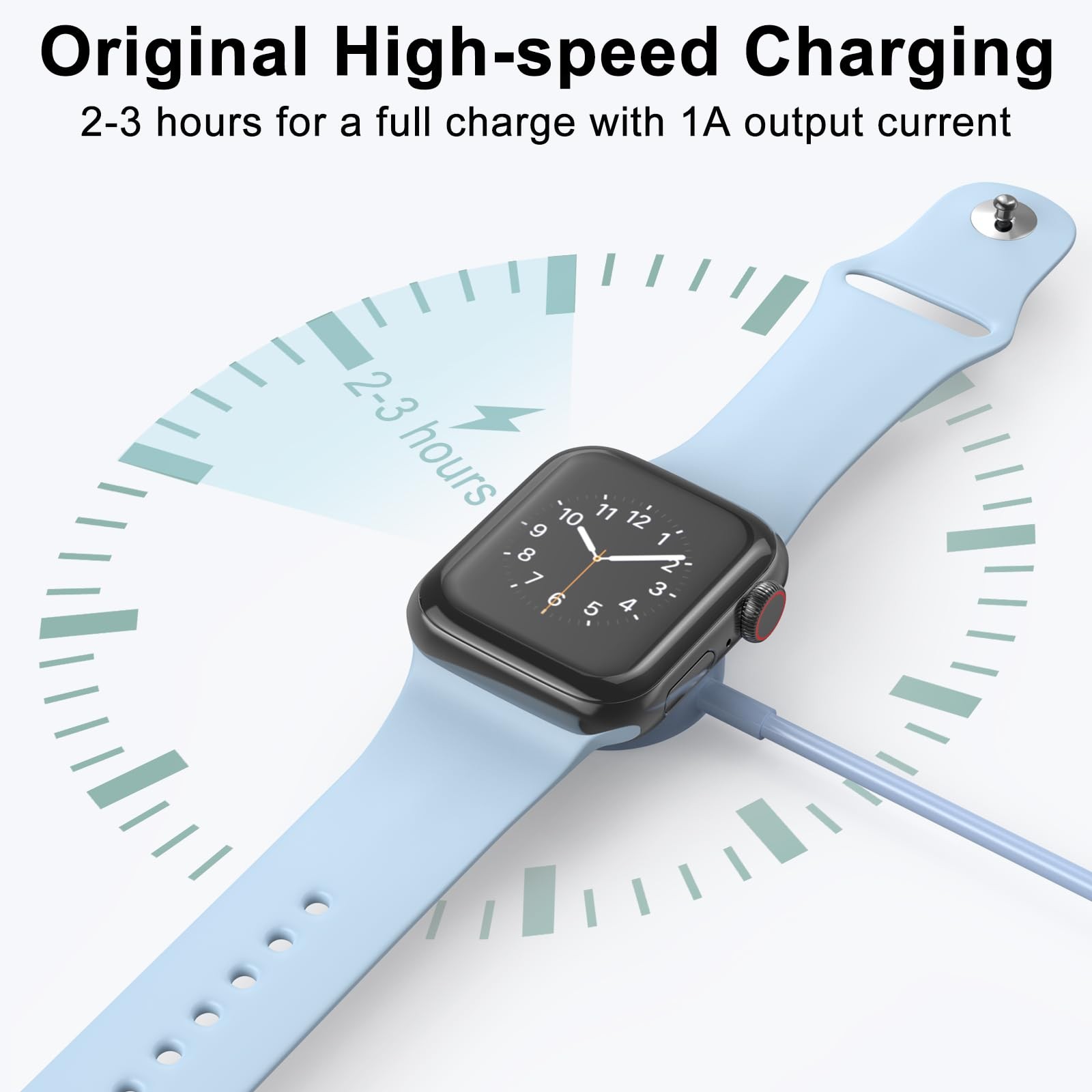 2Pack Blue for Apple Watch Charger USB Magnetic Wireless Fast iWatch Charger …