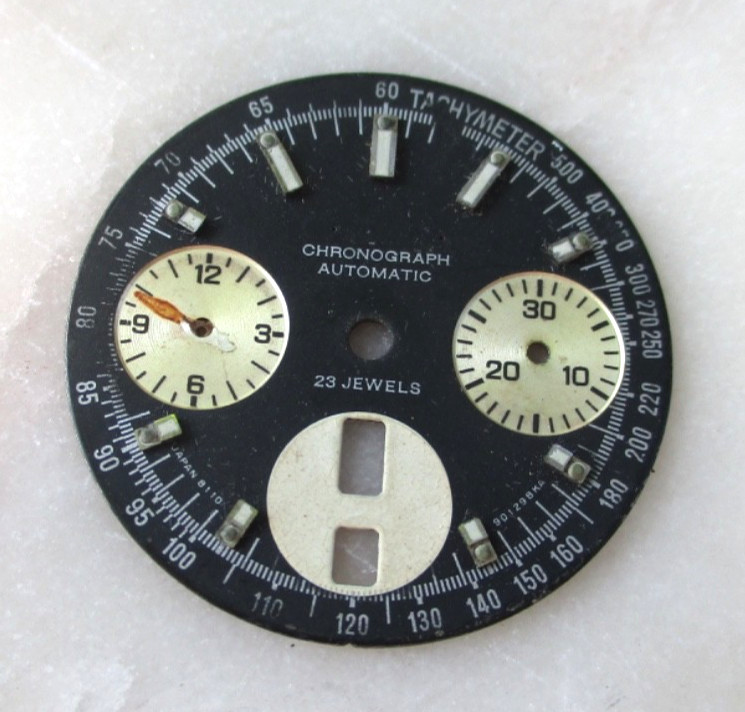 Citizen Bullhead Chronograph Dial, no feet, for parts