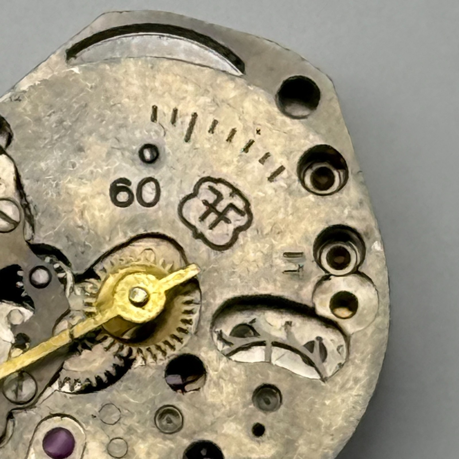 FHF 60 Watch Movement Swiss Manual Wind Vintage Parts Repair 15.3mm