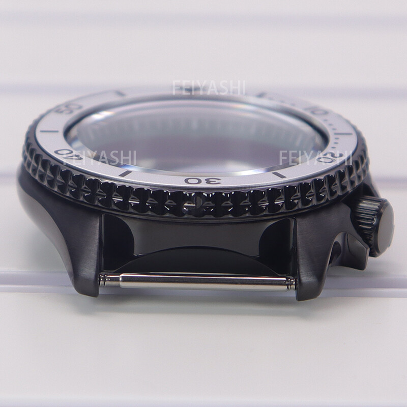 Black Steel Watch Case parts Skx007 mod Chapter Ring For Seiko nh34 NH35 nh36 38