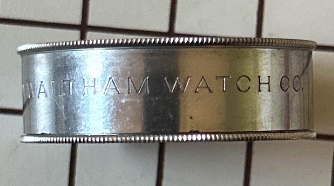 Vintage Antique American Waltham Watch Co. Metal/Glass Storage Case