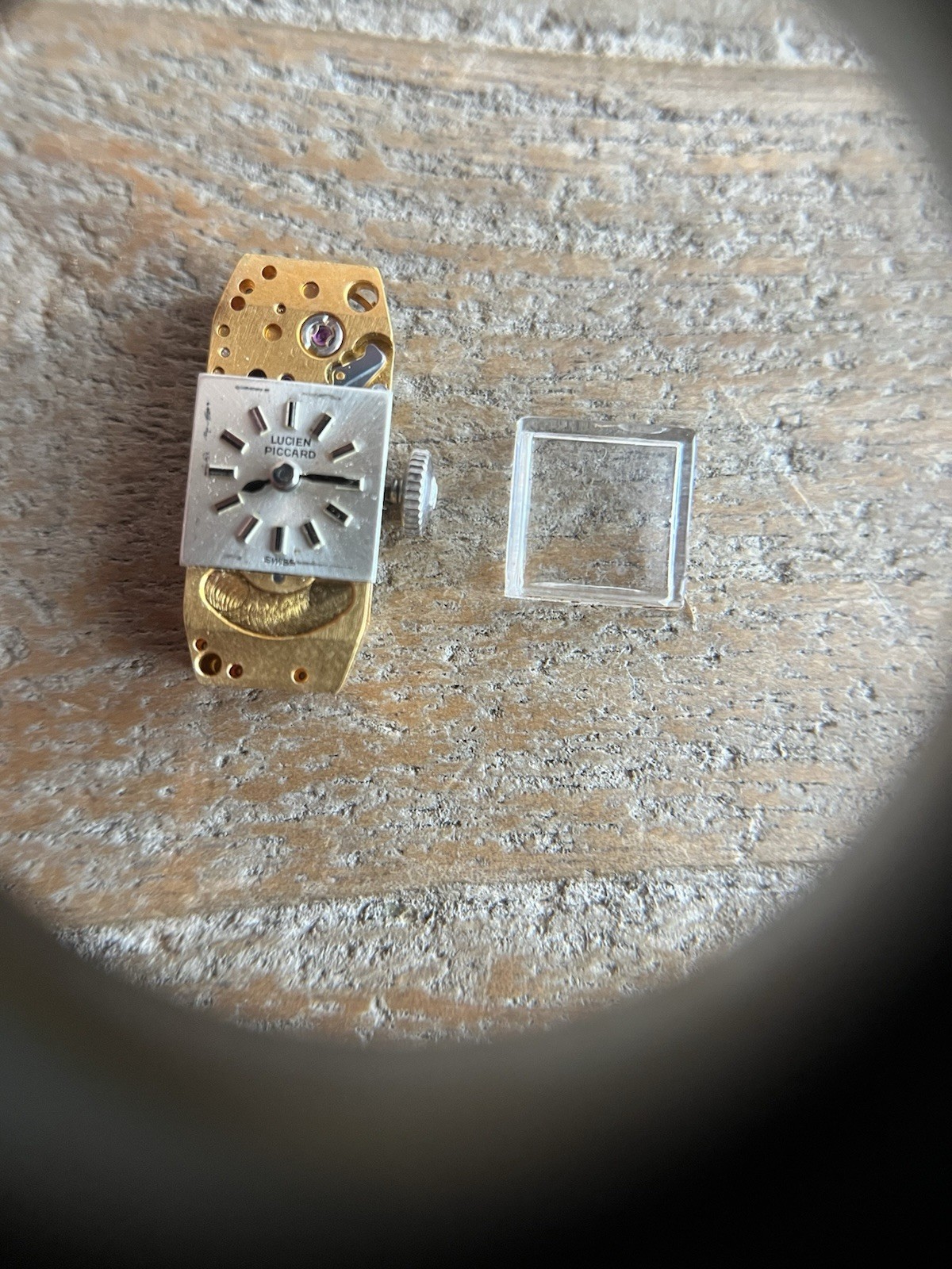 Vintage Lucien Piccard Ladies Watch Dial + Movement Collectible Estate Find