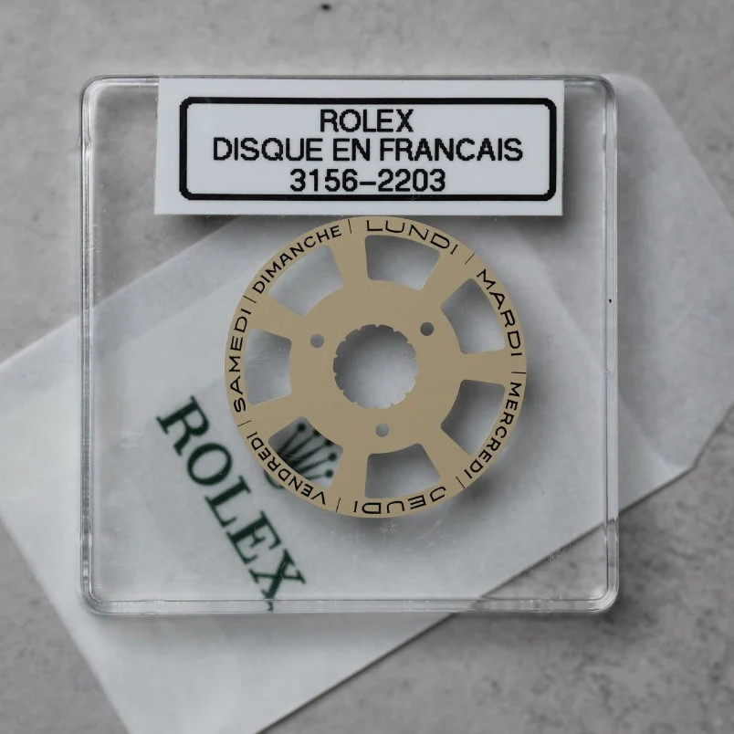 NEW Rolex 3156-2203 Disc Indicator Days Date DAY-DATE Champagne France New