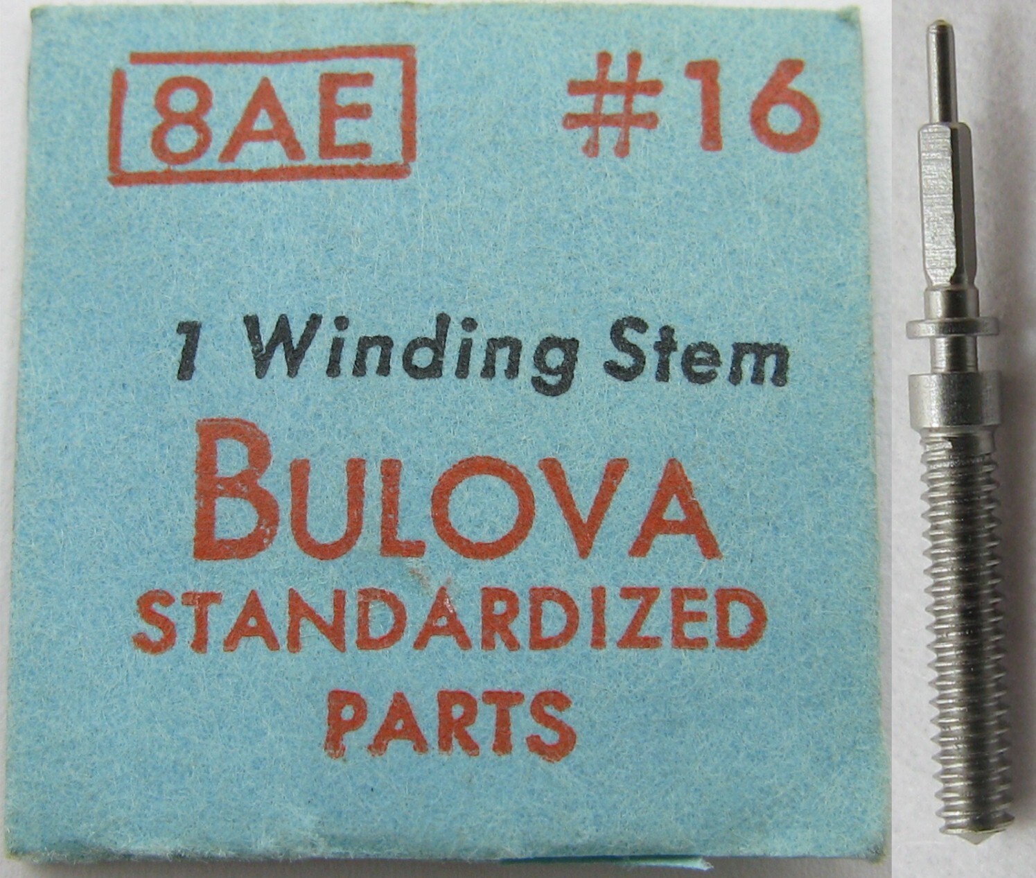 Bulova 8AE 8AC … watch parts winding stem #401 tap 8
