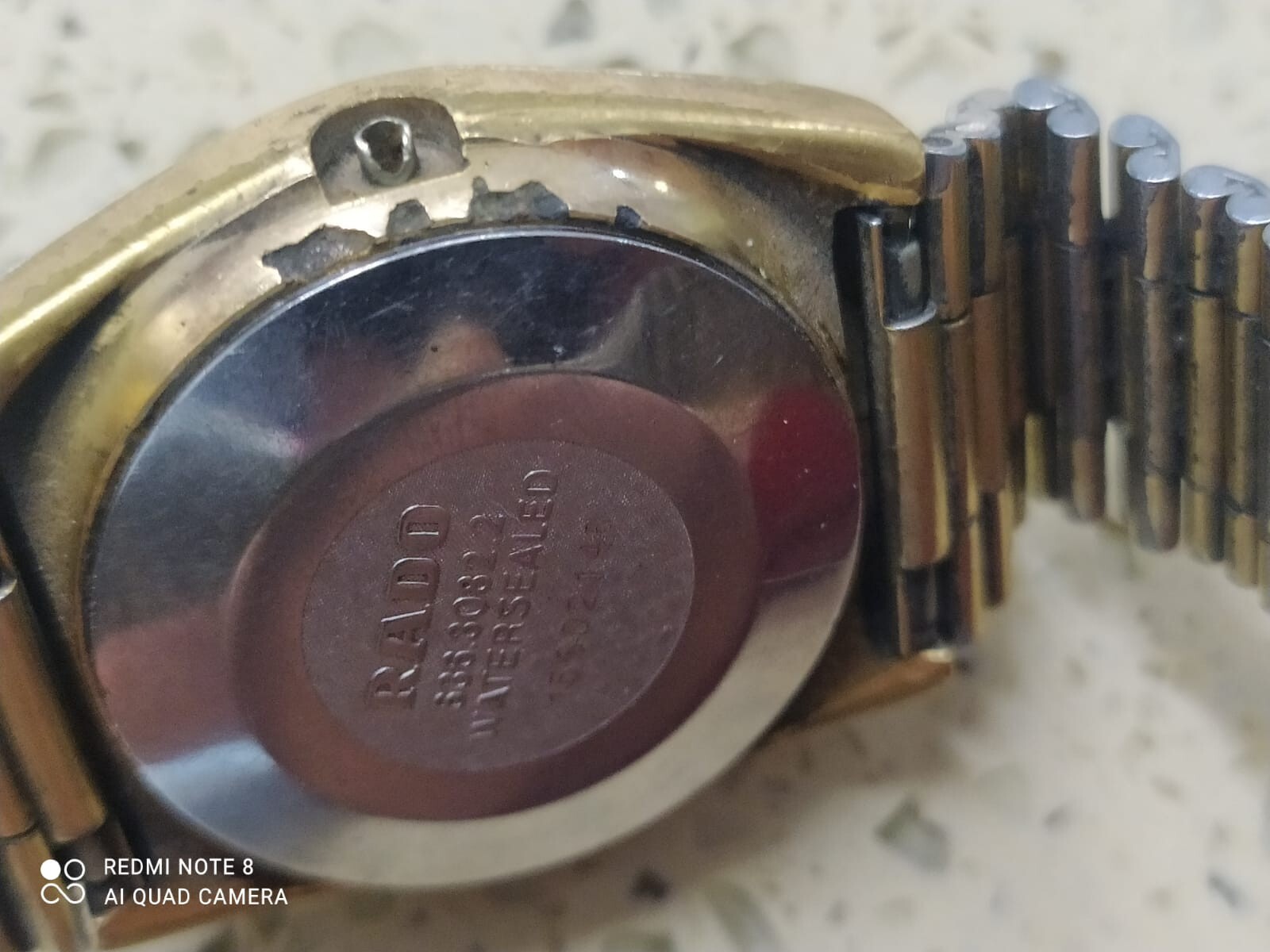 RADO VOYAGER AUTOMATIC Gold Tone CASE Ref 636.3082.2 & bracelet Rado 2836