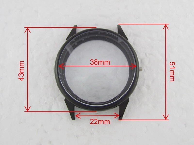 Black Steel Case NEW!! for Movement Zenith Alpina Patek Philippe Rolex Omega IWC