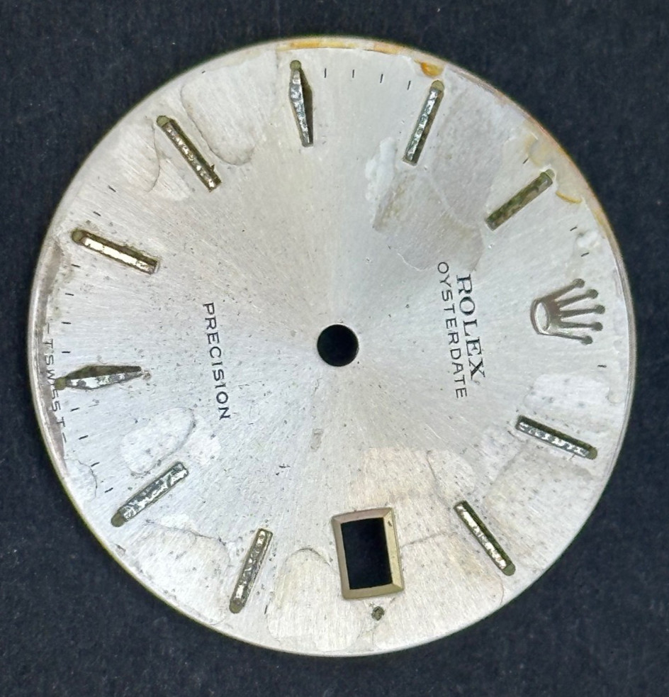 Vintage Rolex Oysterdate Precision Watch Dial For 6694