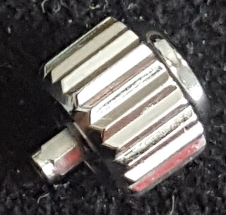Omega Screw Down Water Resistant Crown, Steel, Part Number 42147