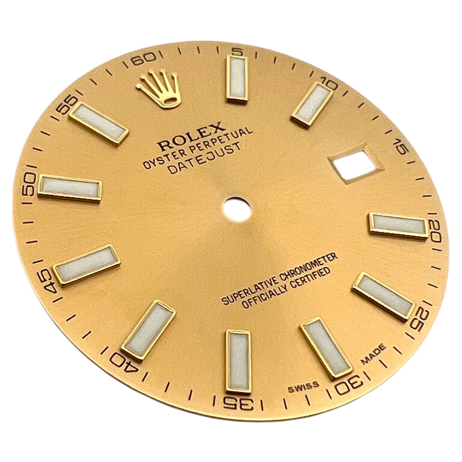 Genuine Rolex Oyster Perpetual Datejust 41mm Dial Champagne Gold 116333