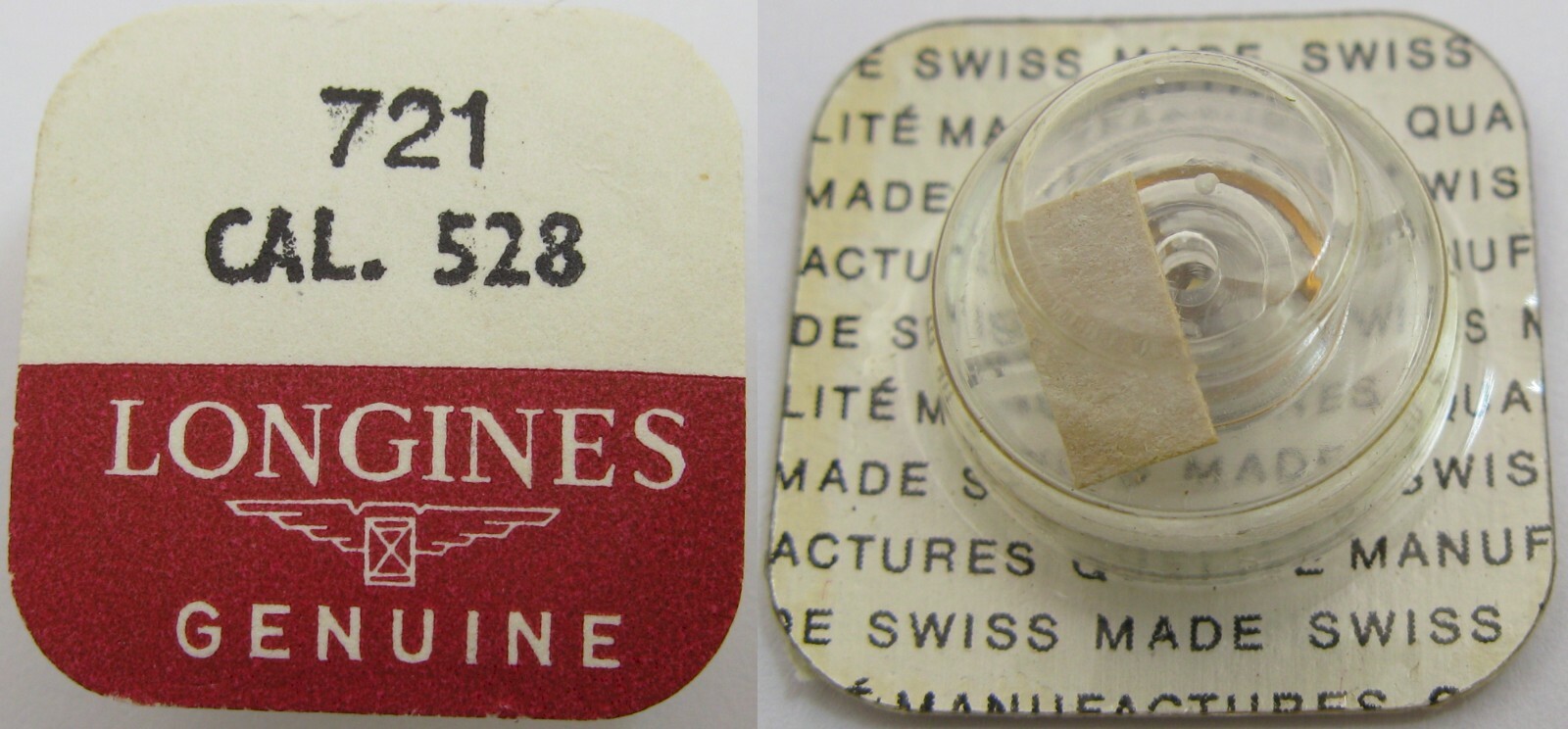 Longines 528 complete balance wheel 721 sealed