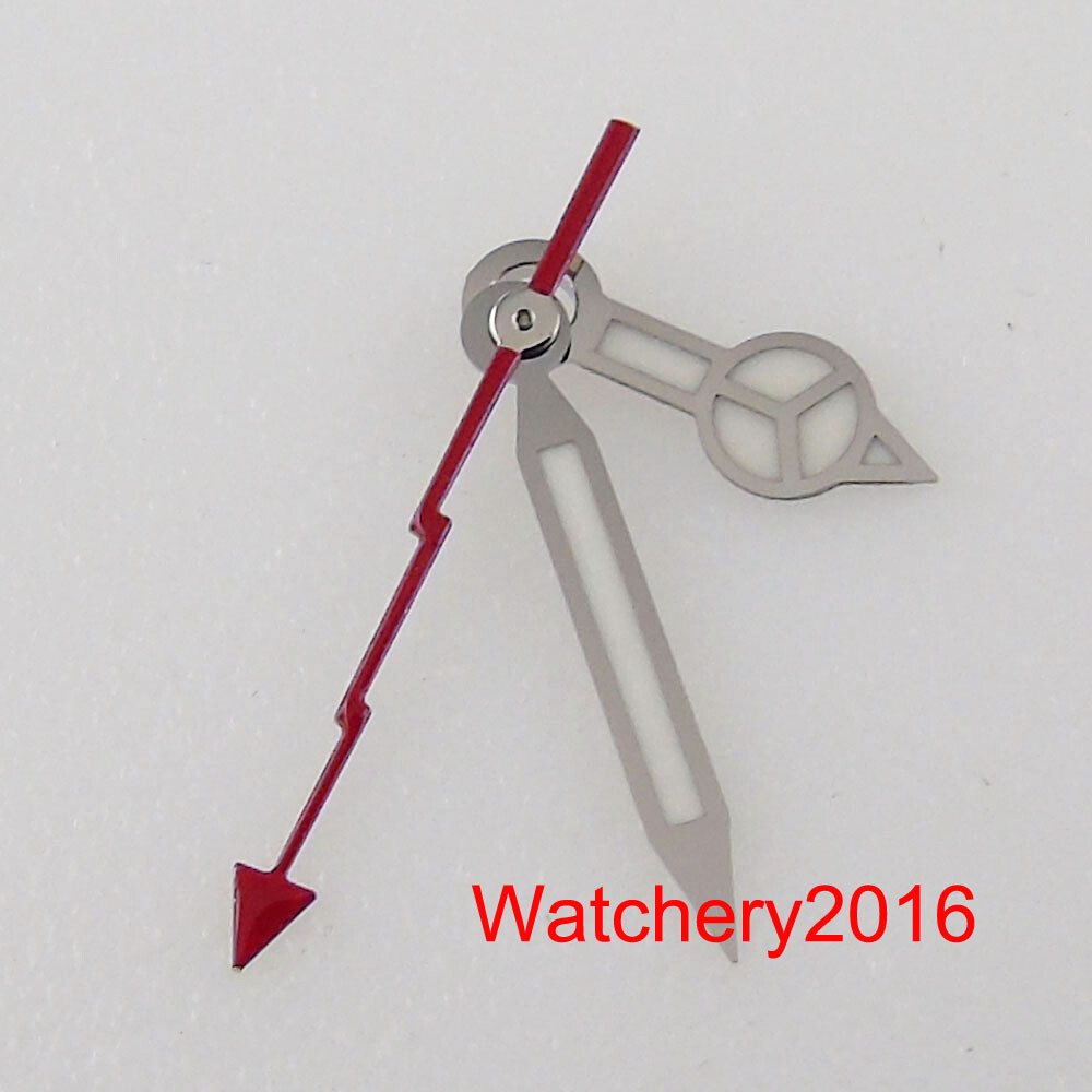 Red Orange blue Luminous Hand silver edge watch Hand fit NH35 NH36 7s26 ETA 2824