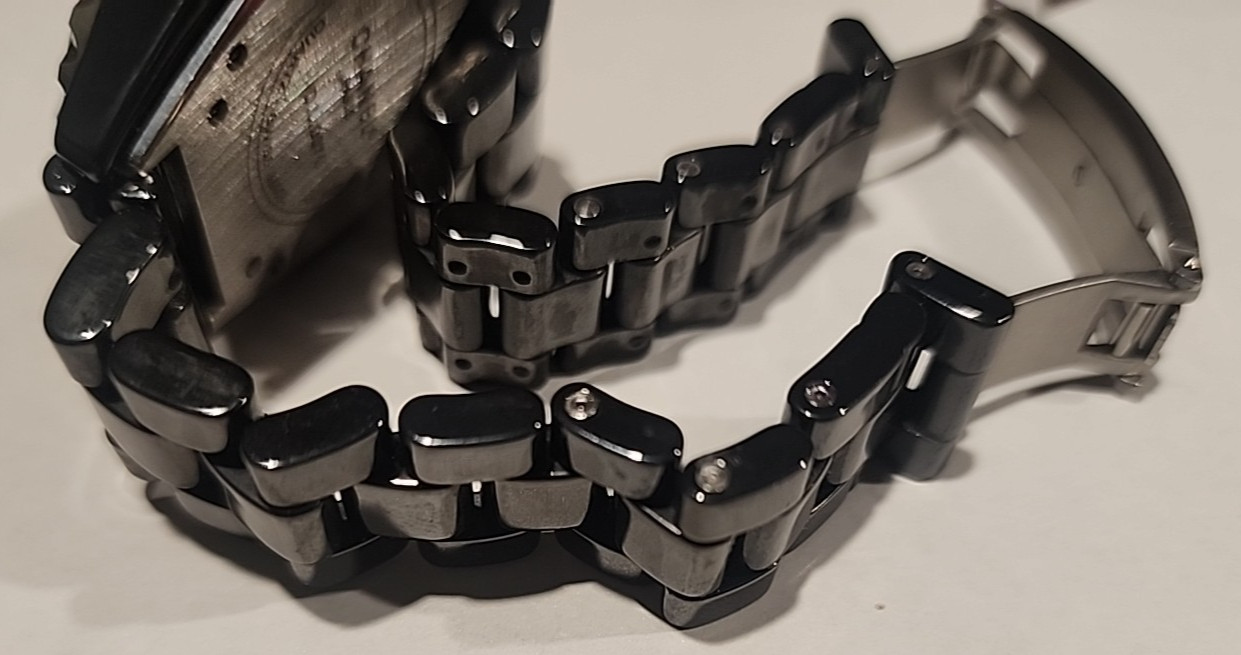 Chanel J12 BLACK Ceramic WATCH Link 17mm X 4MM THICK WITH PIN
