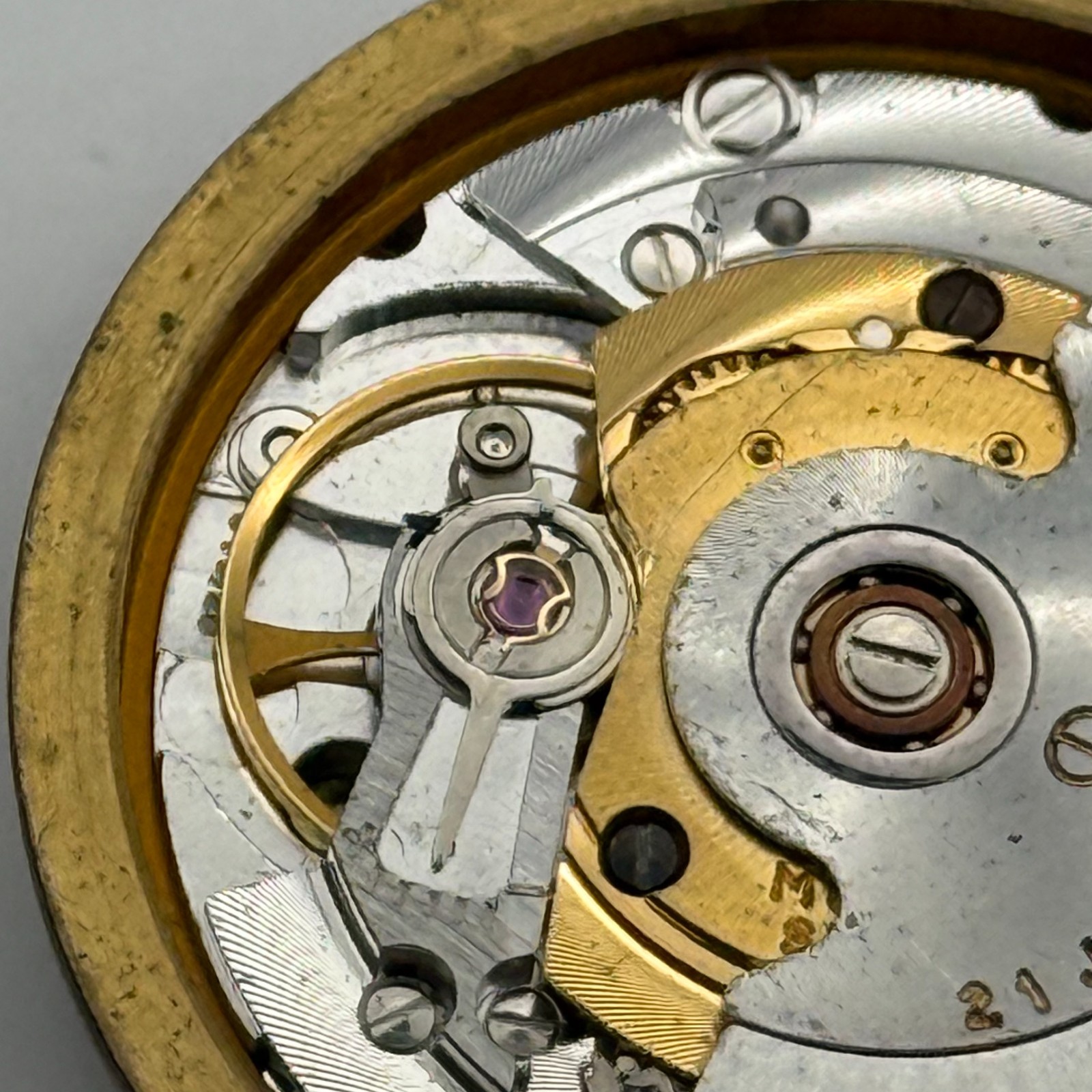 MSR S76/28 Watch Movement Garrard Date 21 Jewels Automatic Vintage Parts 30.4mm