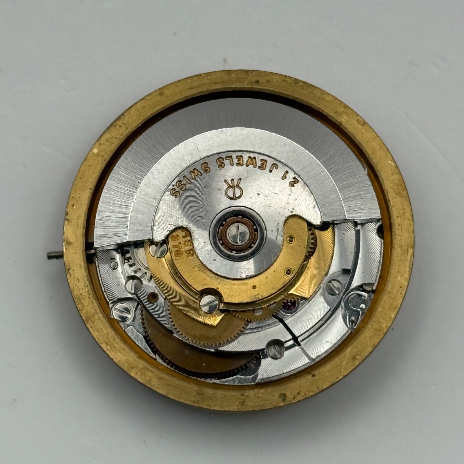 MSR S76/28 Watch Movement Garrard Date 21 Jewels Automatic Vintage Parts 30.4mm