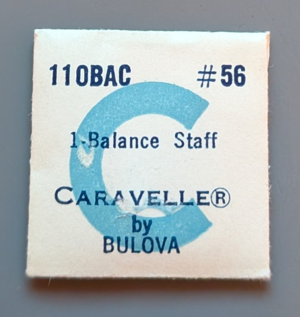 NOS Vintage OEM Bulova Watch 11OBAC Balance Staff – Part #56