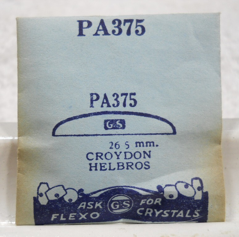 GS PA375 Watch Crystal For Gruen 626 – Croydon – Helbros – 26.5 mm – Replacement
