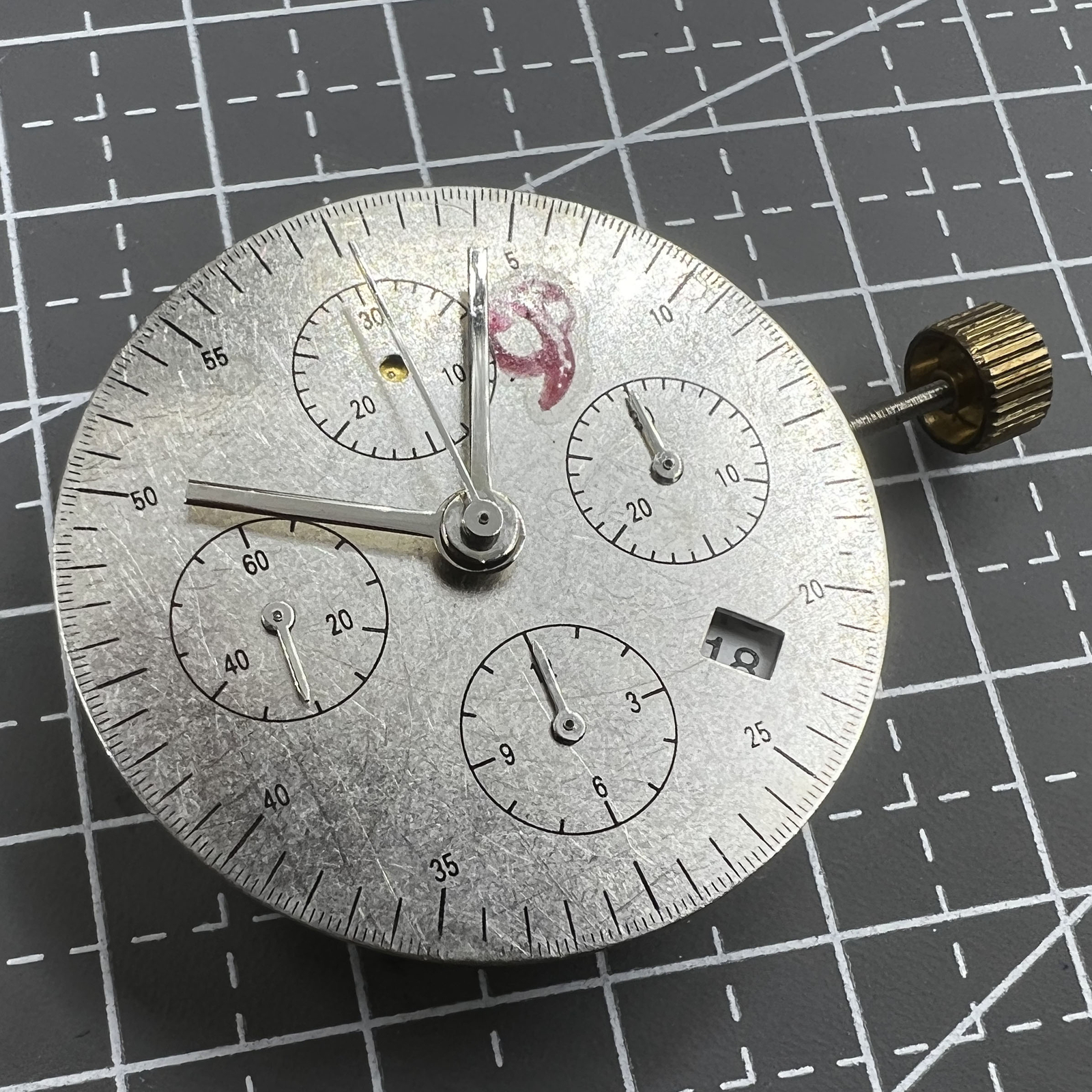 Black Dandong 7753 7750 Automatic Mechanical Movement Small Second@9
