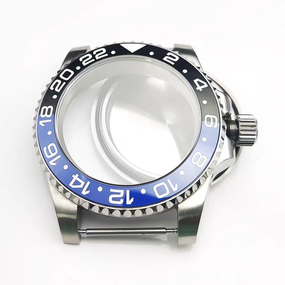 Fit NH34 NH35A Movement-40mm Sapphire Watch Case 24H Batman Ceramic Bezel 20ATM