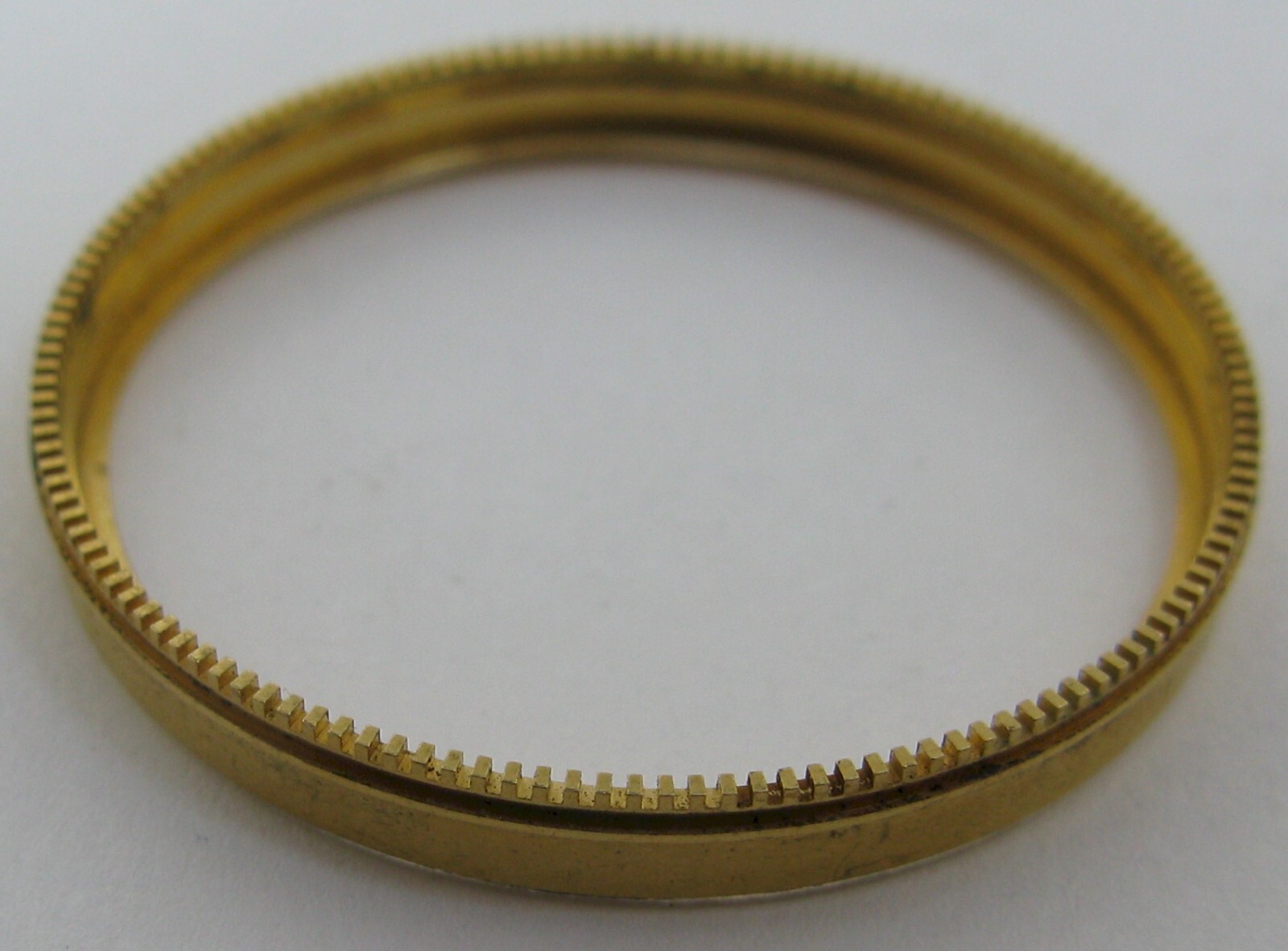 Seiko 4006 A Bell-Matic watch parts gilt inner rotating bezel / chapter