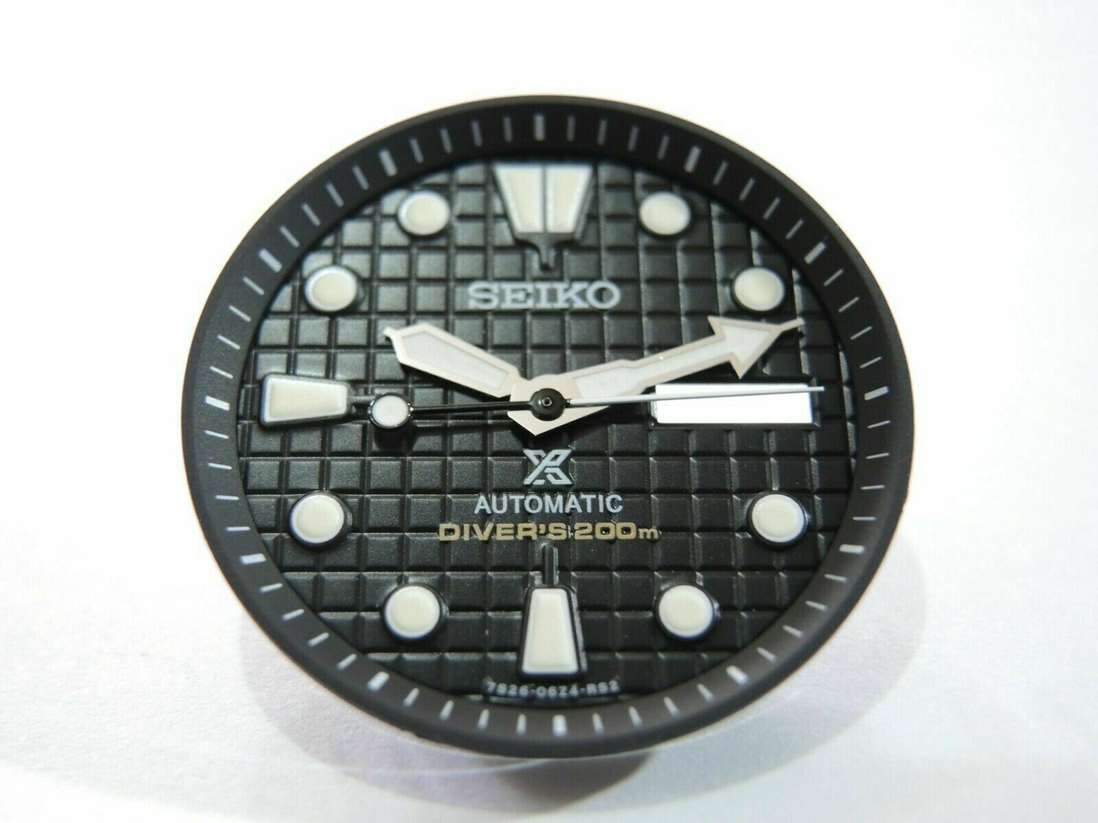 NEW BLACK KING TURTLE WAFFLE Prospex DIAL,HANDS LARGE DIVERS SKX007 /NH36 /4R36