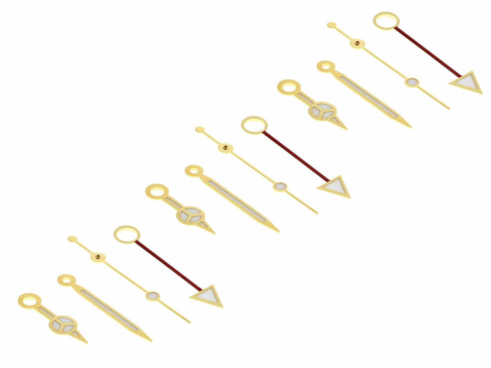 3 Sets Gold Replacement Watch Hands For Rolex Greenwich Mean Time 1675 1680