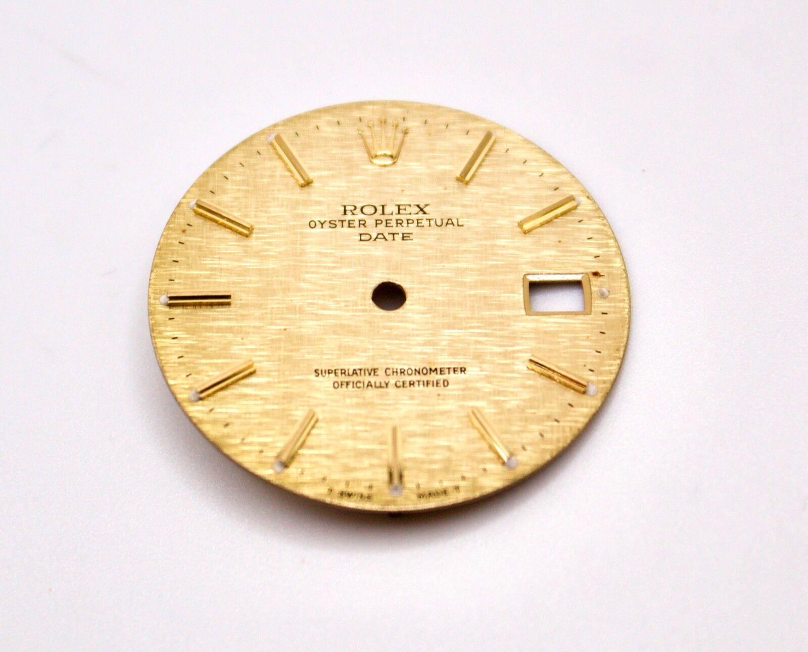 Rolex Dial 36mm Datejust Champagne TT YG Linen w Date 16233/16263/16203/16013