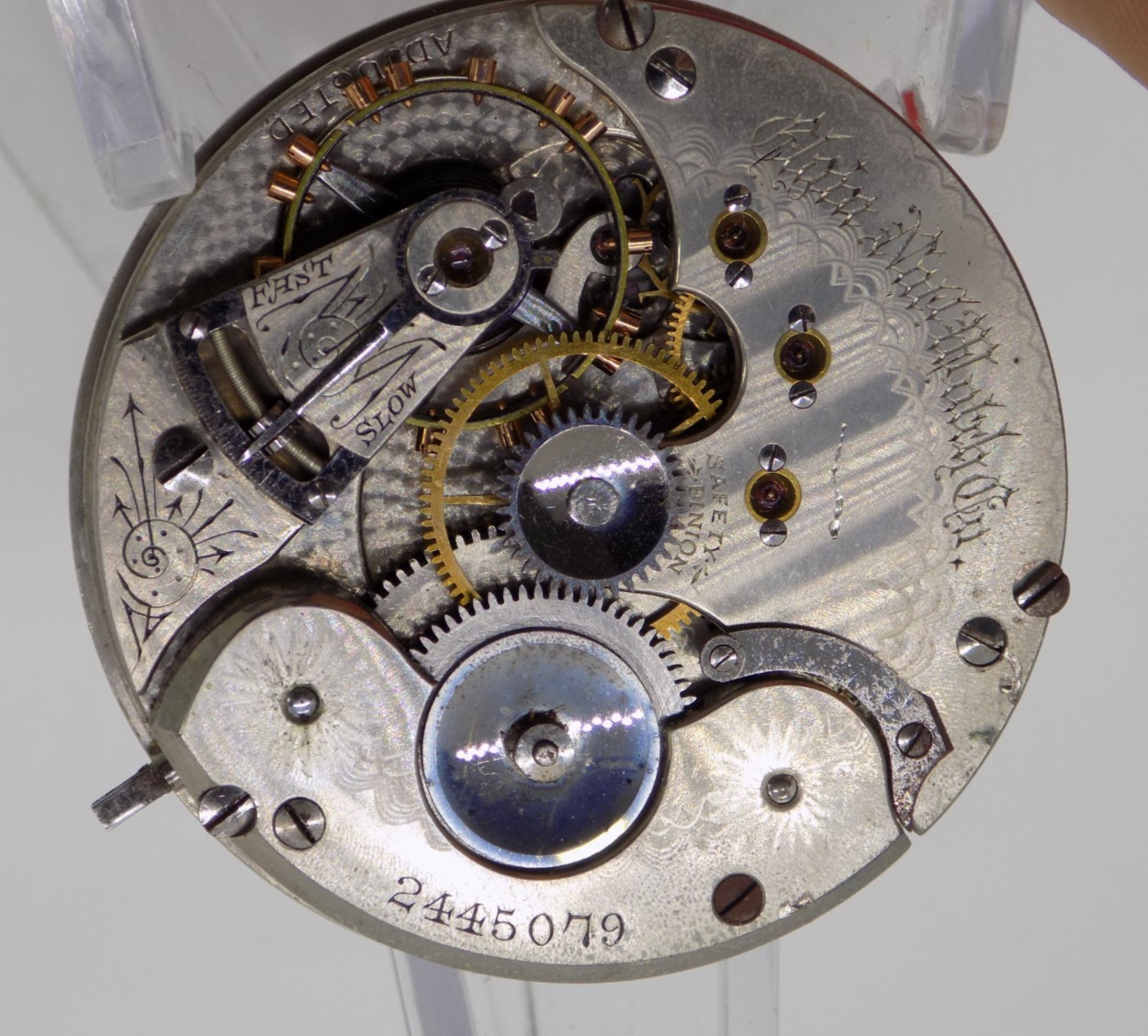 1887 RARE Elgin LADY FACE 15J Grade 50 Model 1 16s Class 17 Pocket Watch Moveme