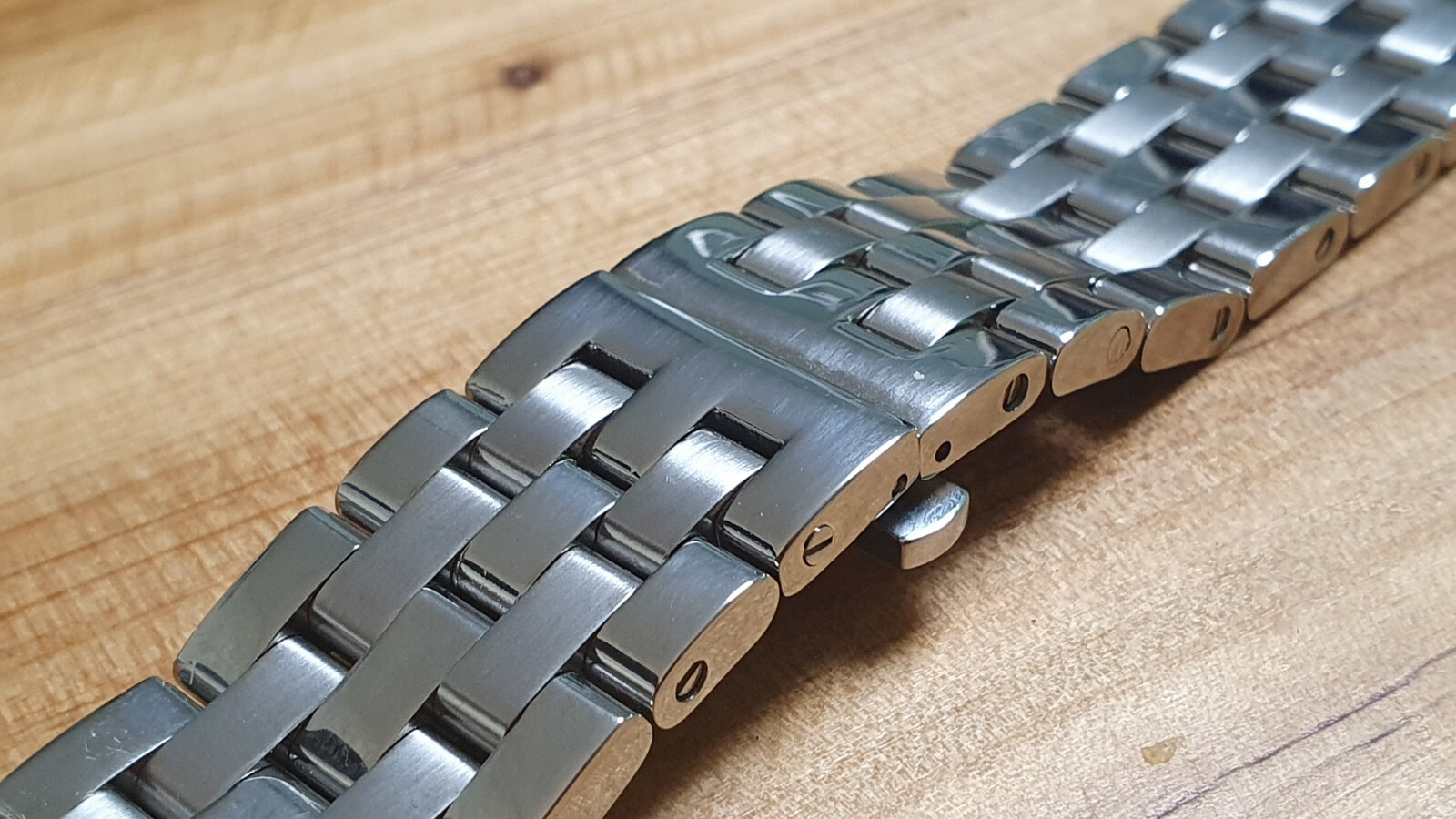 Massive stainless steel heavy metal band – butterfly clasp – 20mm – 105gr – 316L